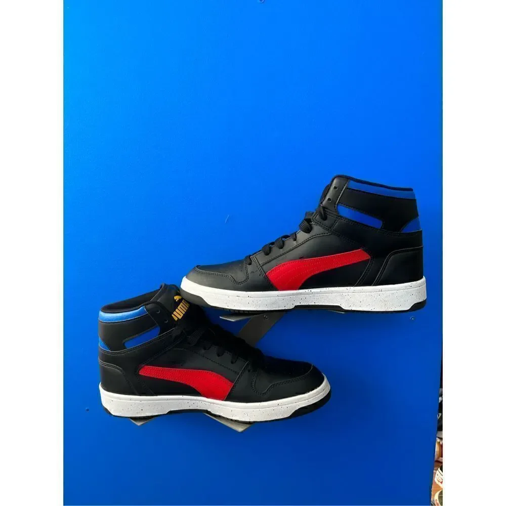 Puma Rebound Layup Mid Shoes Trainers Mid Cut Basketball Casual Sneaker size 12